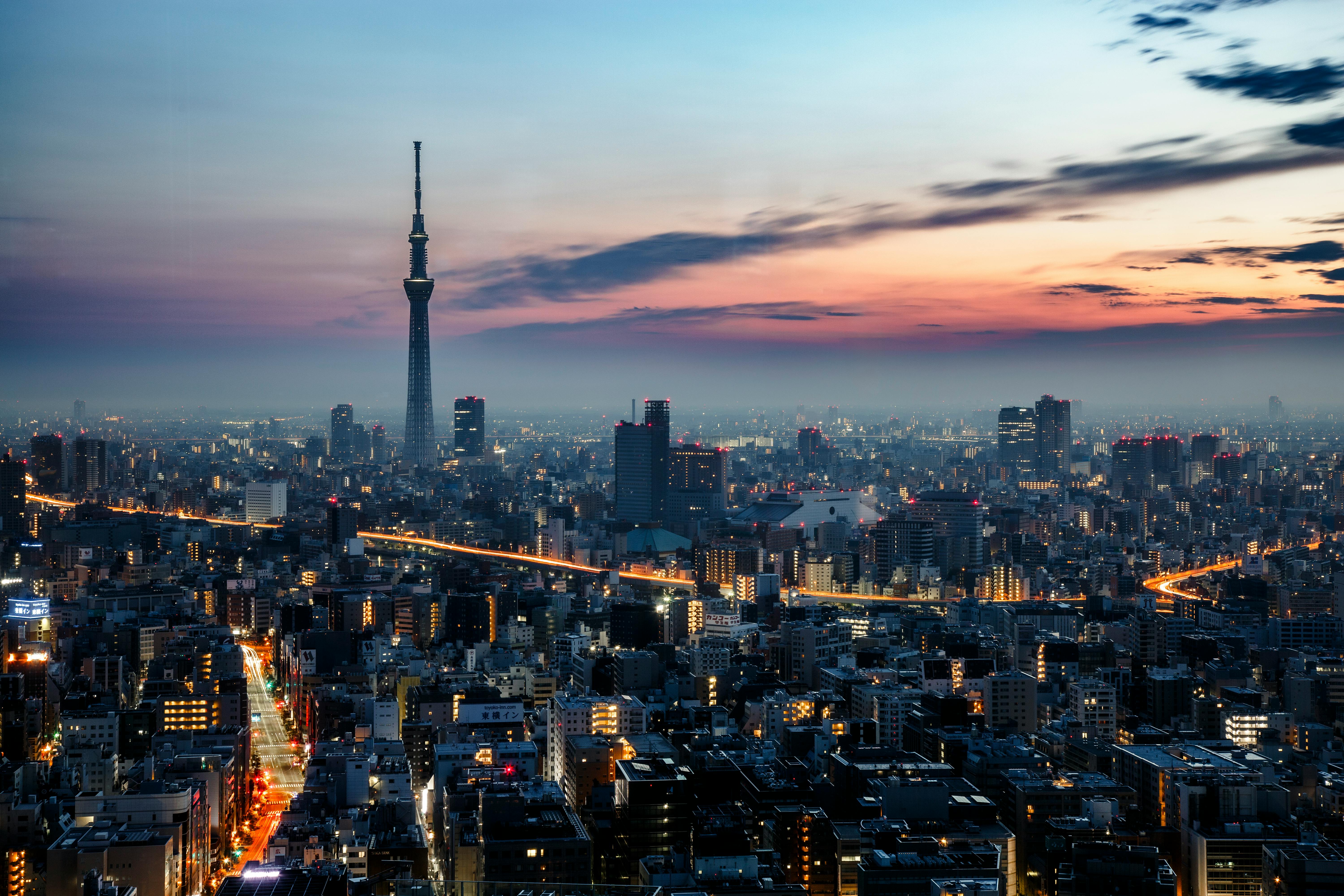 Tokyo Skytree and sprint canoe kayak athlete